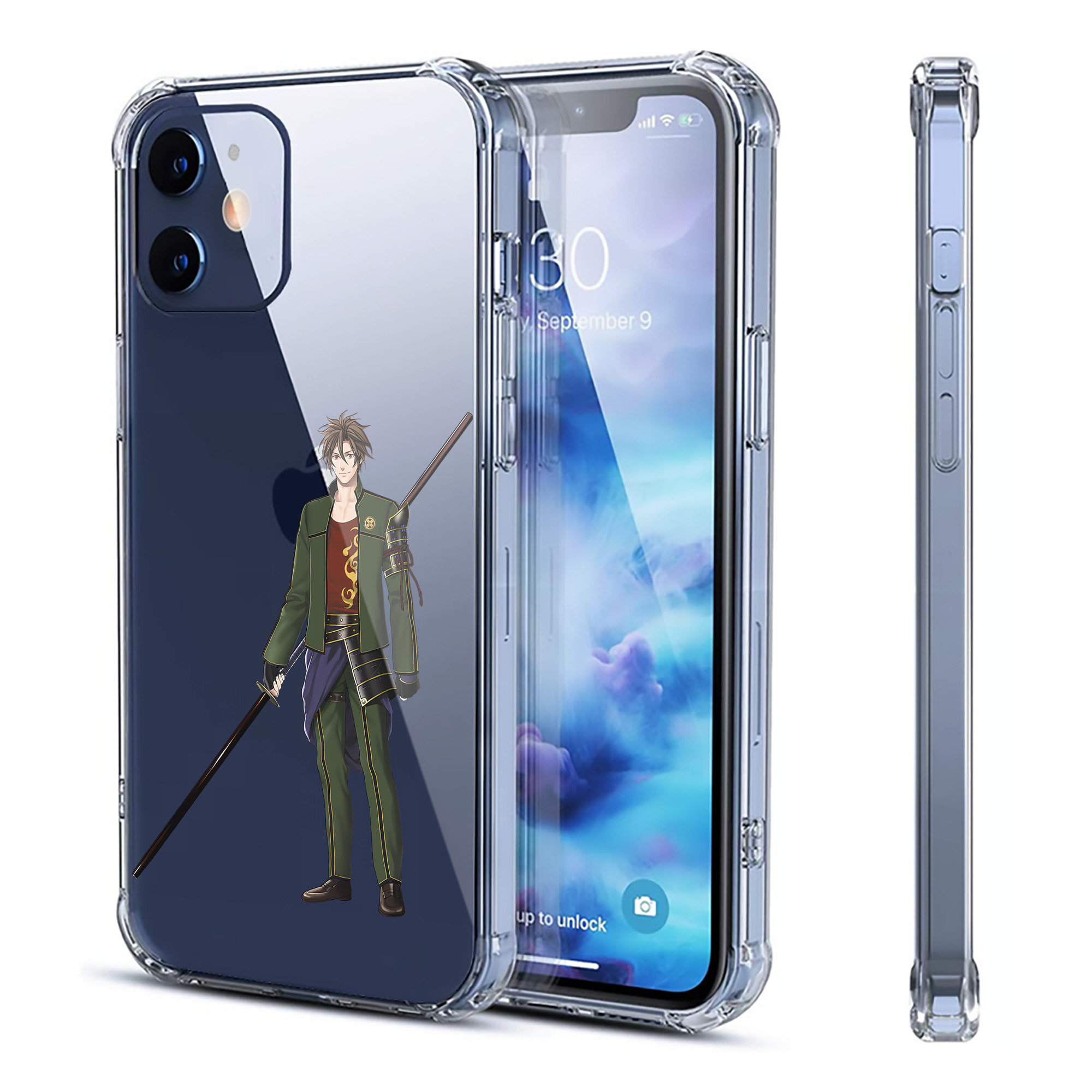 （画像用） 刀剣乱舞 Touken Ranbu 【iPhone 12シリーズ対応】透明スマホケース（クリアソフトケース）